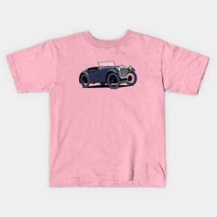 Austin 7 dark blue classic car Kids T-Shirt